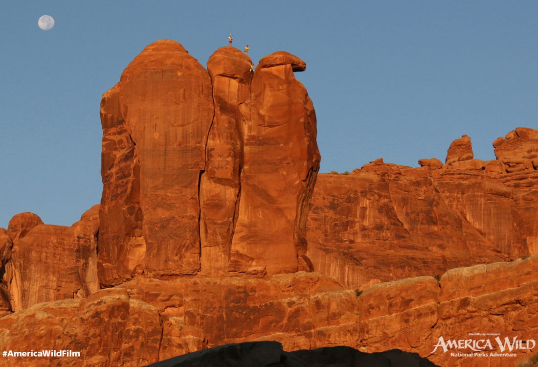 Three Penguins in Arches National Park
